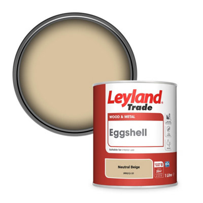 Leyland Trade Wood & Metal Eggshell Paint Neutral Beige (PPG12-31) 1L