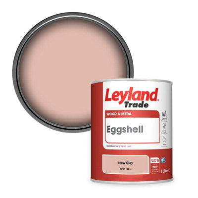 Leyland Trade Wood & Metal Eggshell Paint New Clay (PPG1192-4) 1L