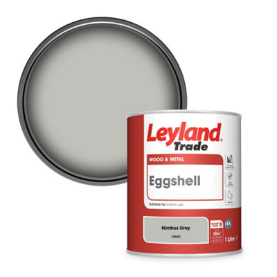 Leyland Trade Wood & Metal Eggshell Paint Nimbus Grey (10A03) 1L