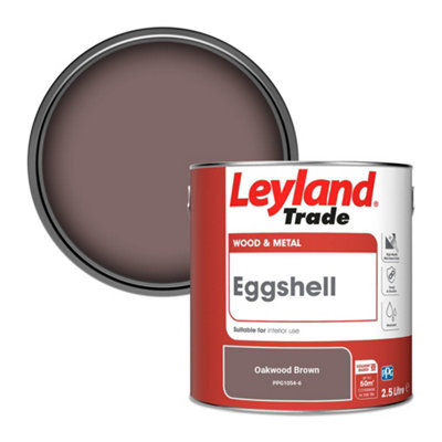 Leyland Trade Wood & Metal Eggshell Paint Oakwood Brown (PPG1054-6) 2.5L