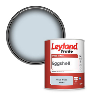 Leyland Trade Wood & Metal Eggshell Paint Ocean Dream (PPG1042-3) 1L