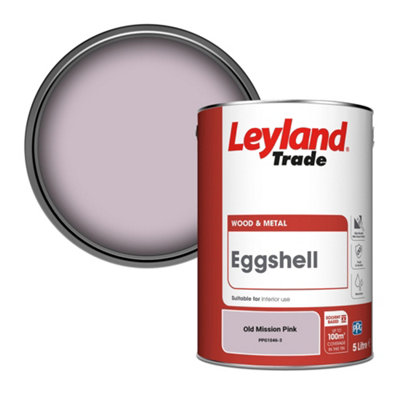 Leyland Trade Wood & Metal Eggshell Paint Old Mission Pink (PPG1046-3) 5L