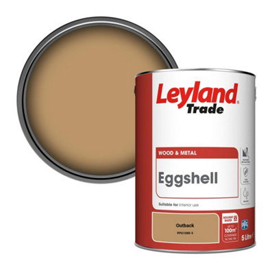 Leyland Trade Wood & Metal Eggshell Paint Outback (PPG1088-5) 5L