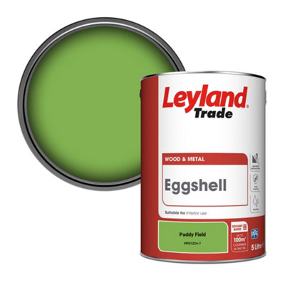 Leyland Trade Wood & Metal Eggshell Paint Paddy Field (PPG1224-7) 5L