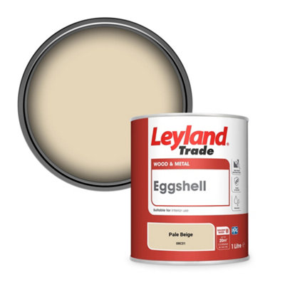Leyland Trade Wood & Metal Eggshell Paint Pale Beige (08C31) 1L