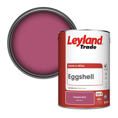 Leyland Trade Wood & Metal Eggshell Paint Panama Rose (PPG1181-7) 5L