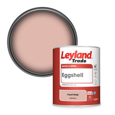 Leyland Trade Wood & Metal Eggshell Paint Peach Beige (PPG1064-4) 1L