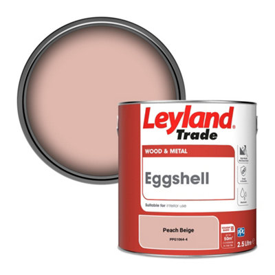 Leyland Trade Wood & Metal Eggshell Paint Peach Beige (PPG1064-4) 2.5L