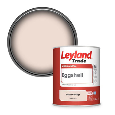 Leyland Trade Wood & Metal Eggshell Paint Peach Corsage (PPG1194-3) 1L