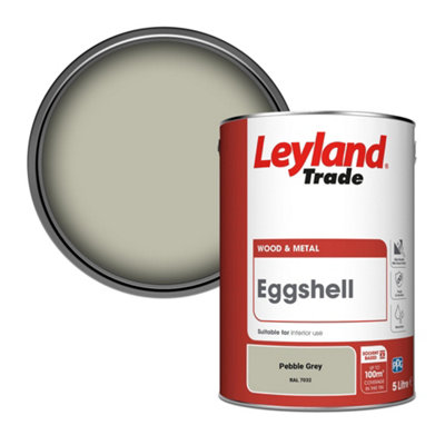 Leyland Trade Wood & Metal Eggshell Paint Pebble Grey (RAL 7032) 5L