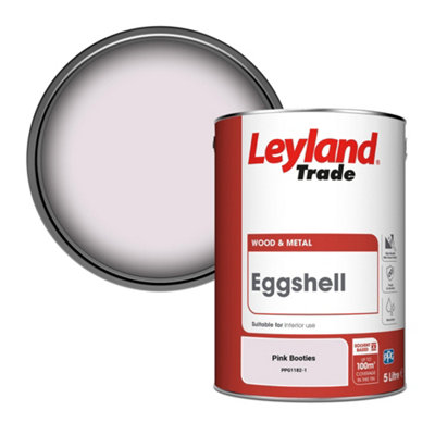 Leyland Trade Wood & Metal Eggshell Paint Pink Booties (PPG1182-1) 5L
