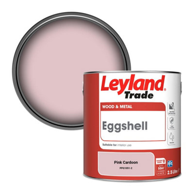 Leyland Trade Wood & Metal Eggshell Paint Pink Cardoon (PPG1051-2) 2.5L
