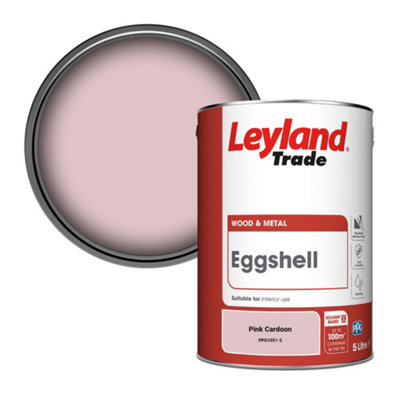 Leyland Trade Wood & Metal Eggshell Paint Pink Cardoon (PPG1051-2) 5L