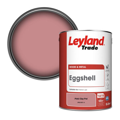 Leyland Trade Wood & Metal Eggshell Paint Pink Clay Pot (PPG1051-4) 5L
