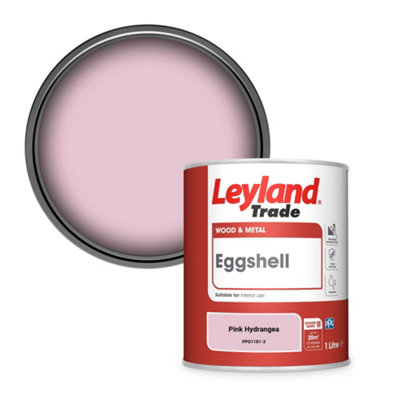 Leyland Trade Wood & Metal Eggshell Paint Pink Hydrangea (PPG1181-3) 1L