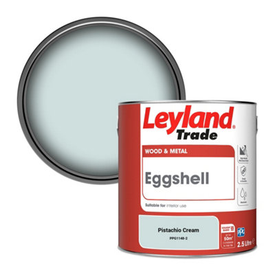 Leyland Trade Wood & Metal Eggshell Paint Pistachio Cream (PPG1148-2) 2.5L