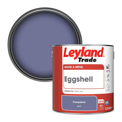 Leyland Trade Wood & Metal Eggshell Paint Pompadour (22C37) 2.5L