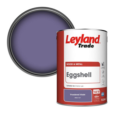 Leyland Trade Wood & Metal Eggshell Paint Powdered Violet (PPG17-07) 5L