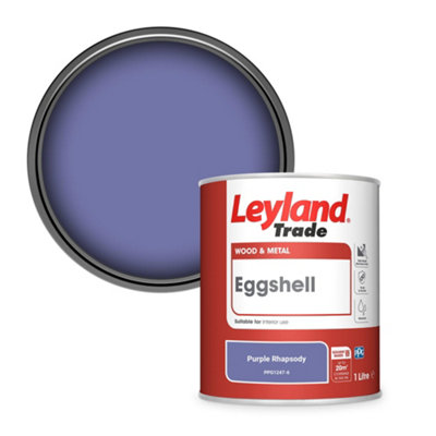 Leyland Trade Wood & Metal Eggshell Paint Purple Rhapsody (PPG1247-6) 1L