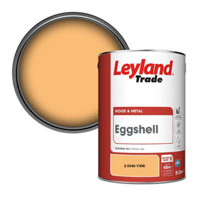 Leyland Trade Wood & Metal Eggshell Paint (S 0540-Y30R) 5L