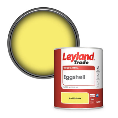 Leyland Trade Wood & Metal Eggshell Paint (S 0550-G80Y) 1L