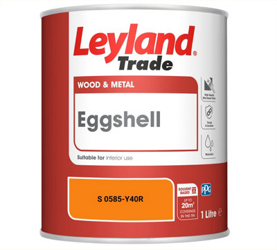 Leyland Trade Wood & Metal Eggshell Paint (S 0585-Y40R) 1L