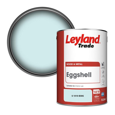 Leyland Trade Wood & Metal Eggshell Paint (S 1010-B30G) 5L