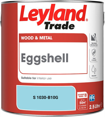 Leyland Trade Wood & Metal Eggshell Paint (S 1030-B10G) 2.5L