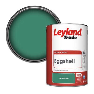 Leyland Trade Wood & Metal Eggshell Paint (S 4040-B90G) 5L