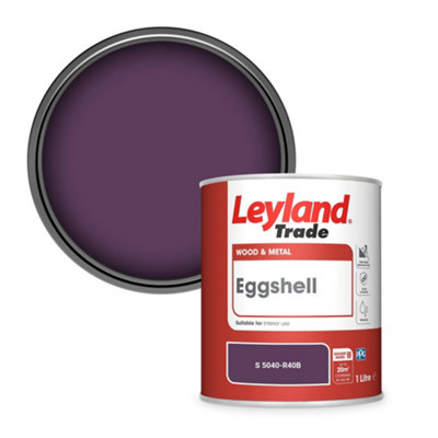 Leyland Trade Wood & Metal Eggshell Paint (S 5040-R40B) 1L