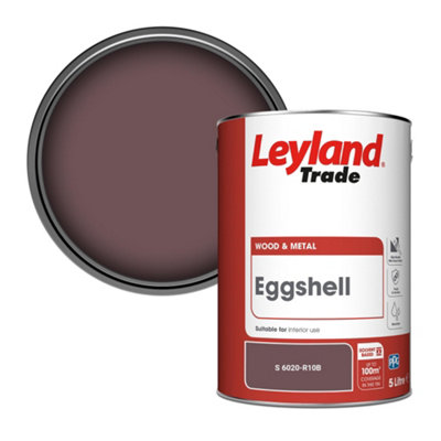 Leyland Trade Wood & Metal Eggshell Paint (S 6020-R10B) 5L