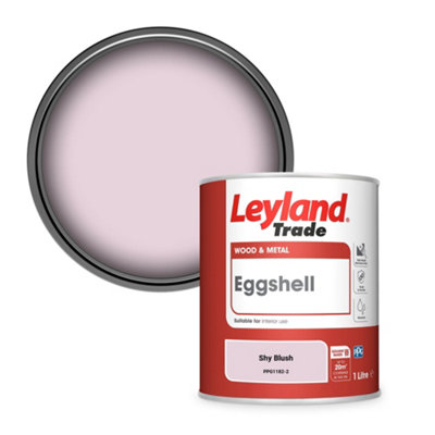 Leyland Trade Wood & Metal Eggshell Paint Shy Blush (PPG1182-2) 1L