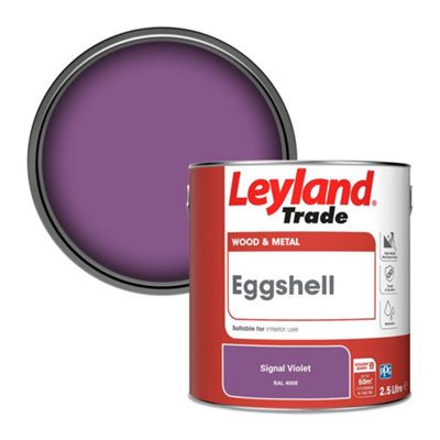 Leyland Trade Wood & Metal Eggshell Paint Signal Violet (RAL 4008) 2.5L