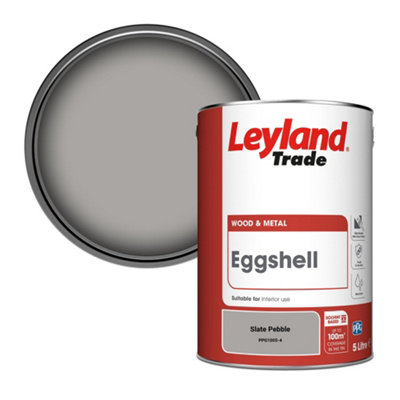 Leyland Trade Wood & Metal Eggshell Paint Slate Pebble (PPG1005-4) 5L