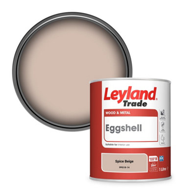 Leyland Trade Wood & Metal Eggshell Paint Spice Beige (PPG18-14) 1L