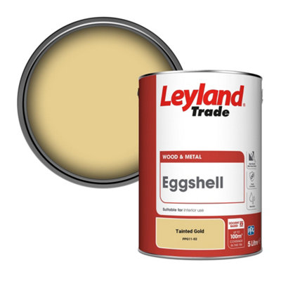 Leyland Trade Wood & Metal Eggshell Paint Tainted Gold (PPG11-02) 5L