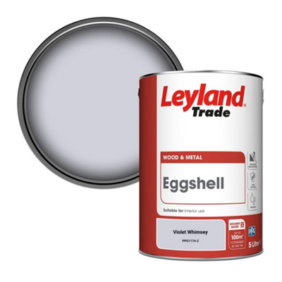 Leyland Trade Wood & Metal Eggshell Paint Violet Whimsey (PPG1174-2) 5L