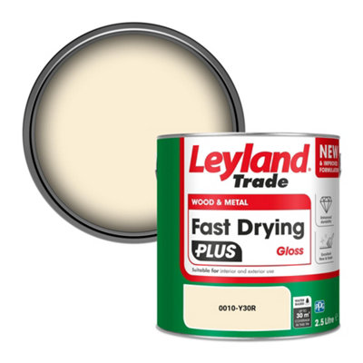 Leyland Trade Wood & Metal Fast Drying PLUS Gloss Paint (0010-Y30R) 2.5L