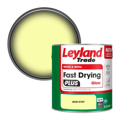 Leyland Trade Wood & Metal Fast Drying PLUS Gloss Paint (0030-G70Y) 2.5L