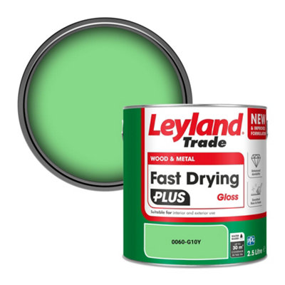 Leyland Trade Wood & Metal Fast Drying PLUS Gloss Paint (0060-G10Y) 2.5L
