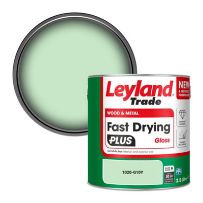 Leyland Trade Wood & Metal Fast Drying PLUS Gloss Paint (1020-G10Y) 2.5L