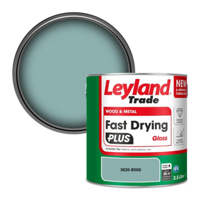 Leyland Trade Wood & Metal Fast Drying PLUS Gloss Paint (3020-B50G) 2.5L