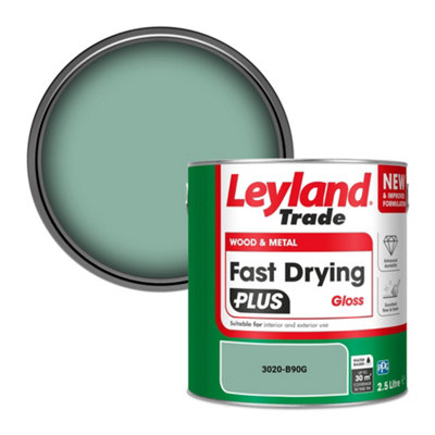 Leyland Trade Wood & Metal Fast Drying PLUS Gloss Paint (3020-B90G) 2.5L