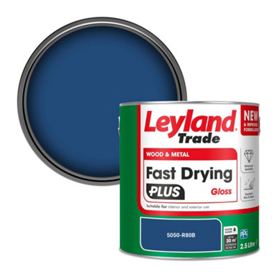 Leyland Trade Wood & Metal Fast Drying PLUS Gloss Paint (5050-R80B) 2.5L