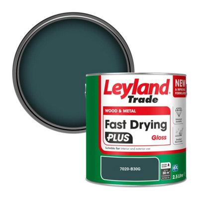 Leyland Trade Wood & Metal Fast Drying PLUS Gloss Paint (7020-B30G) 2.5L