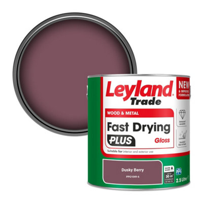 Leyland Trade Wood & Metal Fast Drying PLUS Gloss Paint Dusky Berry ...