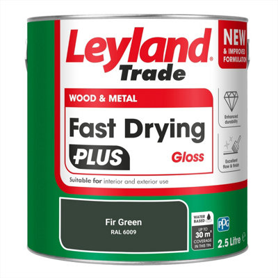 Solvent-based Wood Stain (flating) Glossy For Indoor And Outdoor Use From 0.75 To 5 Litres (5 Litres, RAL 6012 - Black-green 130