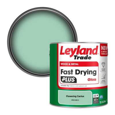 Leyland Trade Wood & Metal Fast Drying PLUS Gloss Paint Flowering Cactus (PPG1228-3) 2.5L