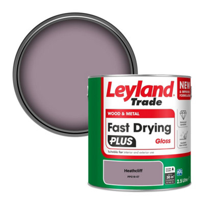 Leyland Trade Wood & Metal Fast Drying PLUS Gloss Paint Heathcliff (PPG18-07) 2.5L