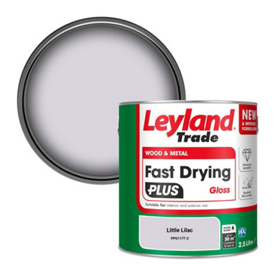 Leyland Trade Wood & Metal Fast Drying PLUS Gloss Paint Little Lilac (PPG1177-2) 2.5L